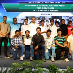 Winners in KSCA U14 1st Division Cricket